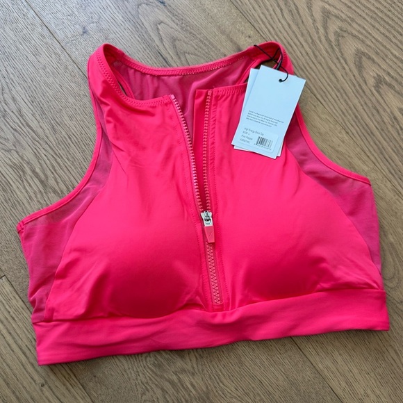 Knix High Energy Bikini Top - Hot Pink - Size L - NWT - Picture 1 of 6